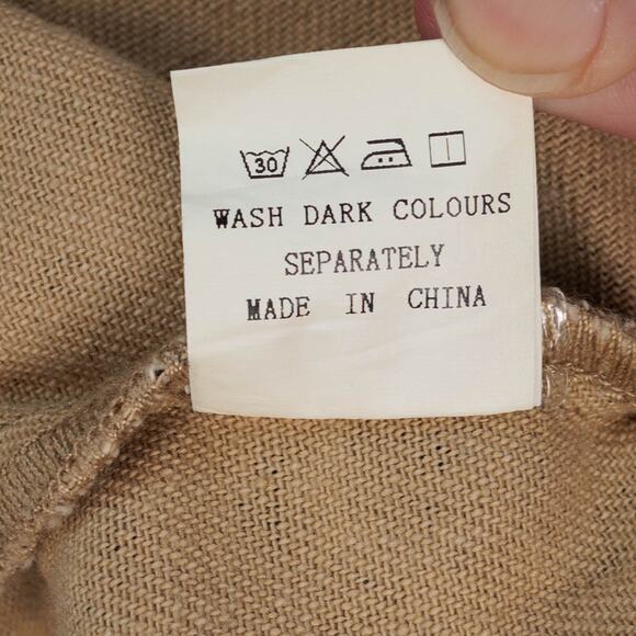 She Street Leopard Print Tan Denim Tiered Shirt Dress Womens Size SM - Picture 10 of 14